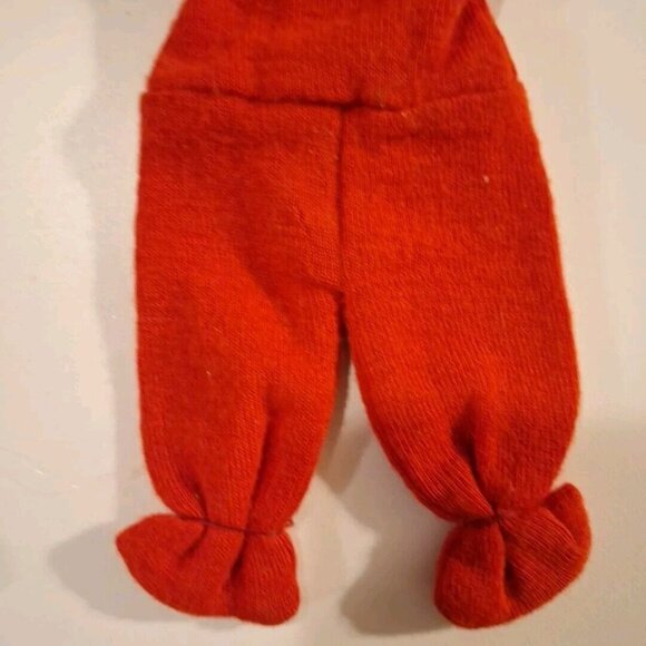 2 Vintage Panty Hose Hand Puppet Bear & African American Baby Doll Blue Red - Picture 7 of 12